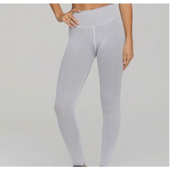 Good American Pants - Good American XL Seamless Core Power Ribbed White Leggings